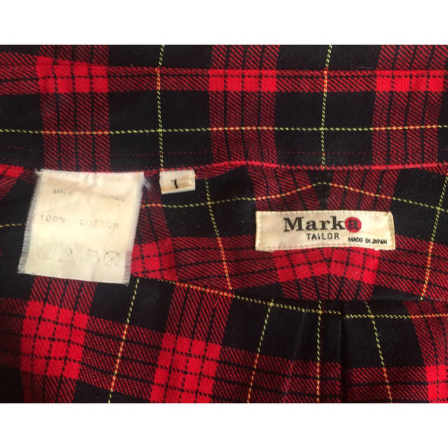 marka(マーカ)の♦️ marka  マーカ  チェックシャツ  赤×黒 メンズのトップス(Tシャツ/カットソー(七分/長袖))の商品写真