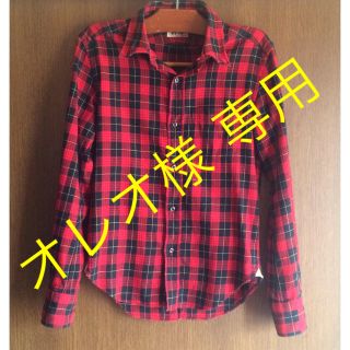 マーカ(marka)の♦️ marka  マーカ  チェックシャツ  赤×黒(Tシャツ/カットソー(七分/長袖))