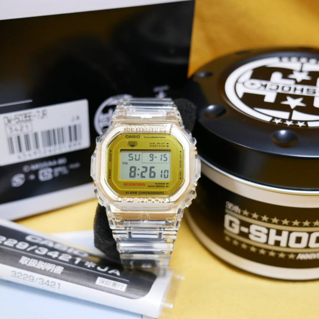 G-SHOCK 35周年記念モデル　DW-5035E グレイシアゴールド