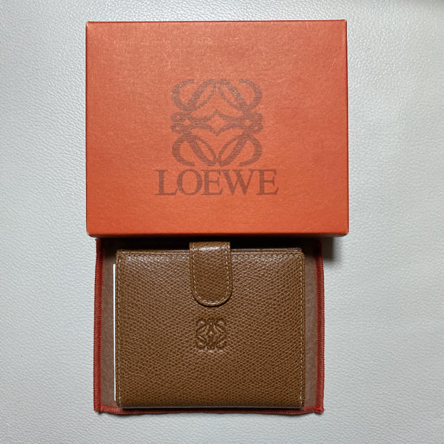 LOEWE - 極上品　ロエベ　LOEWE 折財布　二つ折り財布　キャメル　アナグラムの通販 by 💫Blue Solar Water💫