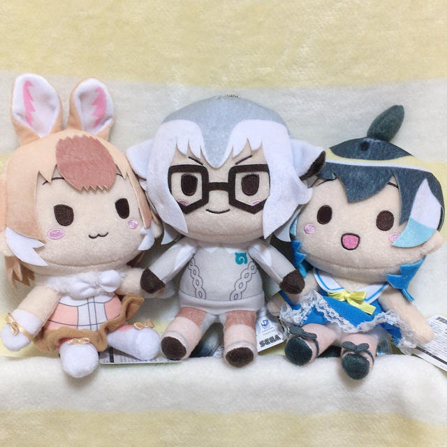 けものフレンズ ぬいぐるみ 全3種セット エンタメ/ホビーのおもちゃ/ぬいぐるみ(キャラクターグッズ)の商品写真