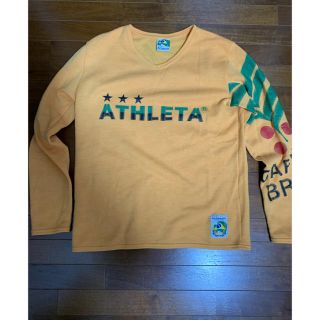 アスレタ(ATHLETA)のATHLETA☆ロングTシャツ！M オレンジ　厚手(シャツ)