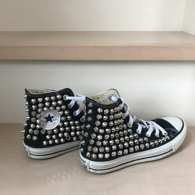 converseオールスター、スタッズ、ハイカット