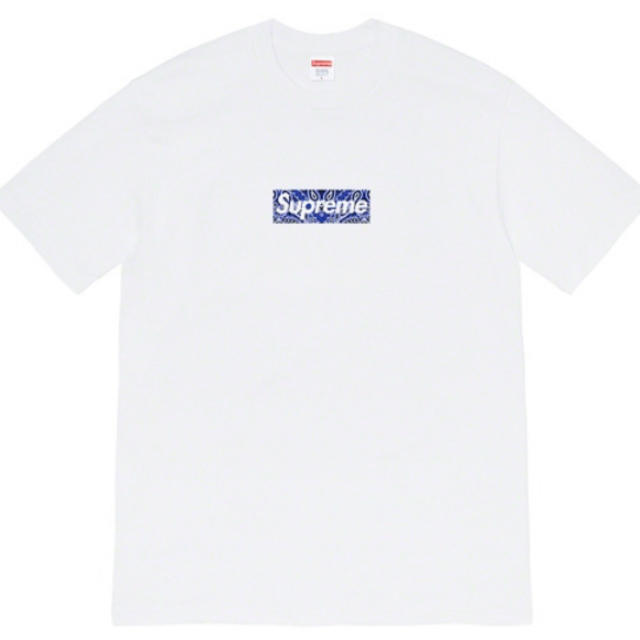 supreme バンダナ　ボックスロゴ  Tee 白　M