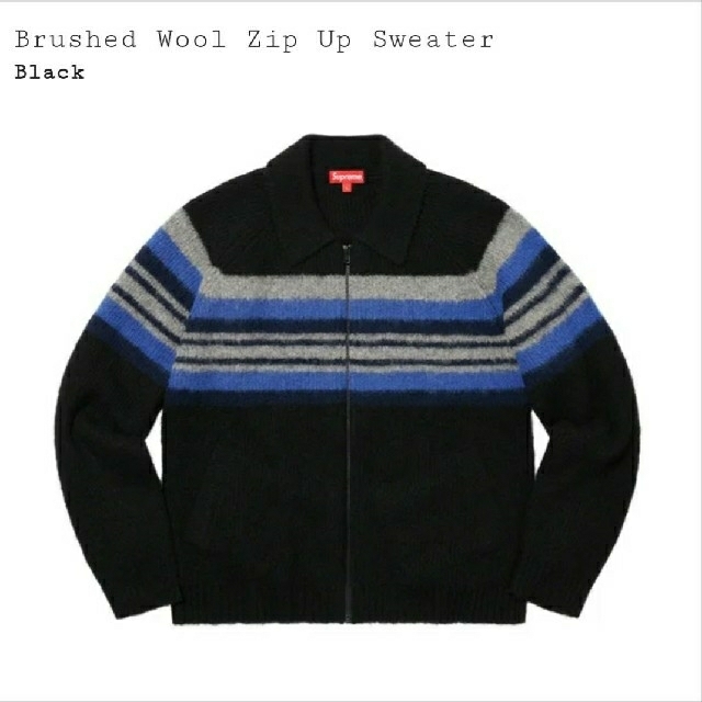 Mサイズ Supreme Brushed Wool Zip Up Sweater