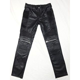 ザラ(ZARA)のZARA☆フェイクレザー☆バイカースキニー☆30☆ウェスト約82cm(その他)