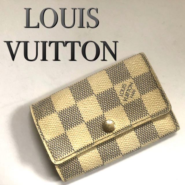 LOUIS VUITTON(ルイヴィトン)の14日までMIYUさま専用　ルイヴィトン　ダミエアズール　キーケース レディースのファッション小物(キーケース)の商品写真