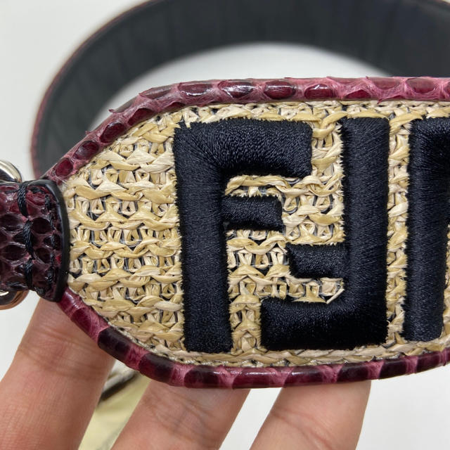 FENDI フェンディ STRAP YOU ストローパイソンカーフ 定価20万円 1