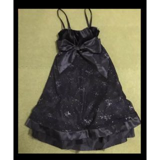 セシルマクビー(CECIL McBEE)の【超美品】セシルマクビー ワンピース 黒(ひざ丈ワンピース)