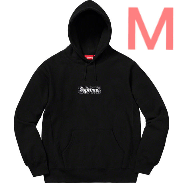 Supreme bandana box logo hooded BLACK M