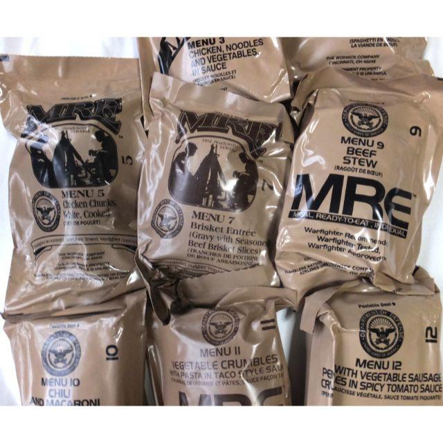 米軍入手 MRE レーション 8個セット エンタメ/ホビーのミリタリー(その他)の商品写真