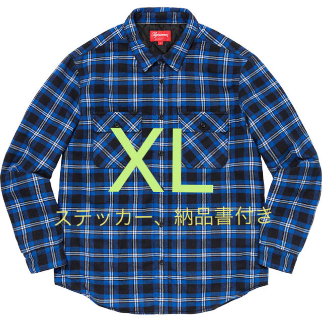 supreme Arc Logo Flannel shirt XL