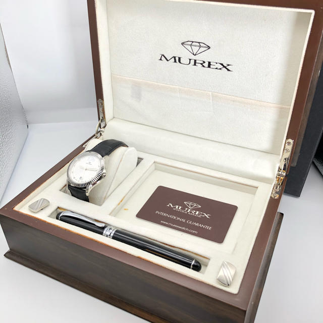 今ならほぼ即納！ 腕時計 MUREX スイス ボールペン 正規品 3点セット カフス 腕時計(アナログ)