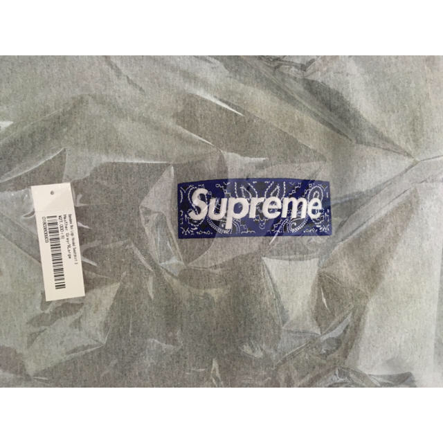 高品質在庫 Supreme - Supreme Bandana Box Logo パーカー グレー XL