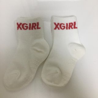 エックスガール(X-girl)の新品☆X-girl キッズ　靴下　ソックス　2足セット(靴下/タイツ)