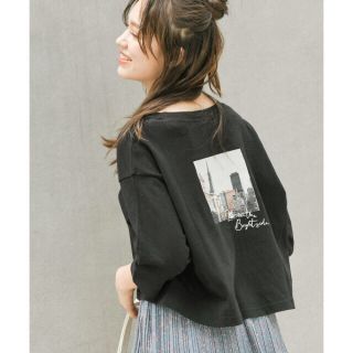 ヘザー(heather)の【新品未使用】heather♡ バックフォトコンパクトT(Tシャツ(長袖/七分))