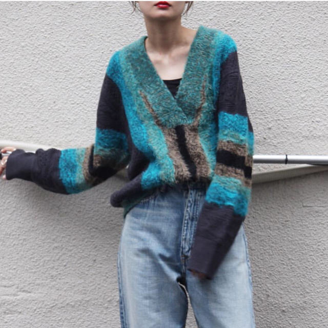 最終値下げ！
perverze knitの通販 by yama5737's shop｜ラクマ wave stripe mix 爆買い在庫