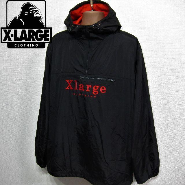X-LARGE ナイロンハーフジップジャケット