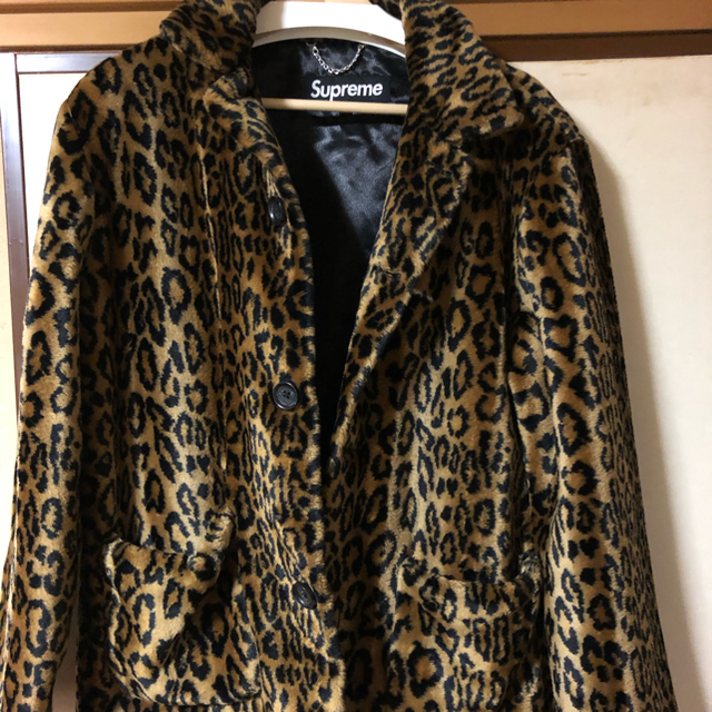 supreme leopard ファーコート 16ss