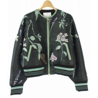 マメ(mame)のmame    FLOWER DOUBLE CLOTH BLOUSON (ブルゾン)