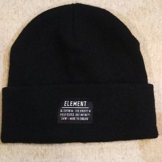 エレメント(ELEMENT)のELEMENT エレメント  ニット ビーニー ぼうし 帽子 ブラック 黒(ニット帽/ビーニー)