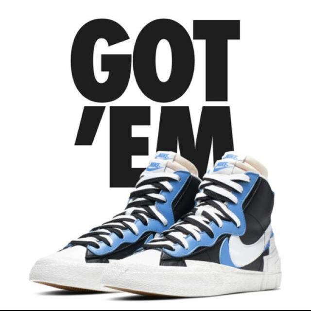 Nike Sacai Blazer Mid 27.5 Blue