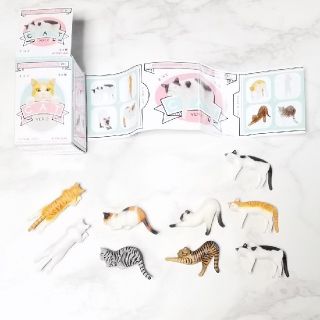 ふちねこ　奇譚クラブPUTITTO ネコ2 全8種 コンプリート+おまけ(その他)