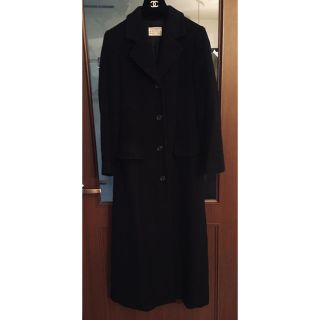 バーニーズニューヨーク(BARNEYS NEW YORK)のバーニーズ  ニューヨーク  ロングコート カシミヤ100％  濃紺  ★美品★(ロングコート)