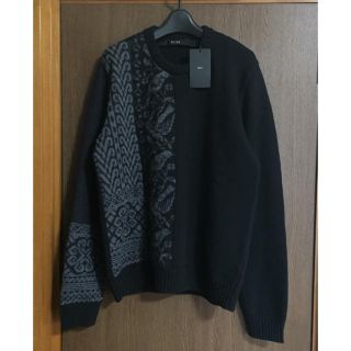 マルタンマルジェラ(Maison Martin Margiela)の黒54新品 N°21 メンズ 再構築 ニット セーター ヌメロヴェントゥーノ(ニット/セーター)