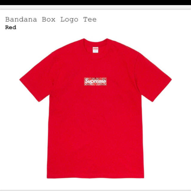 Supreme(シュプリーム)のM!! Supreme  bandana box logo tee  メンズのトップス(Tシャツ/カットソー(半袖/袖なし))の商品写真