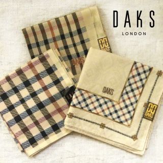 ダックス(DAKS)の新品 DAKS✨ダックス ハンカチ 3枚セット(ハンカチ/ポケットチーフ)