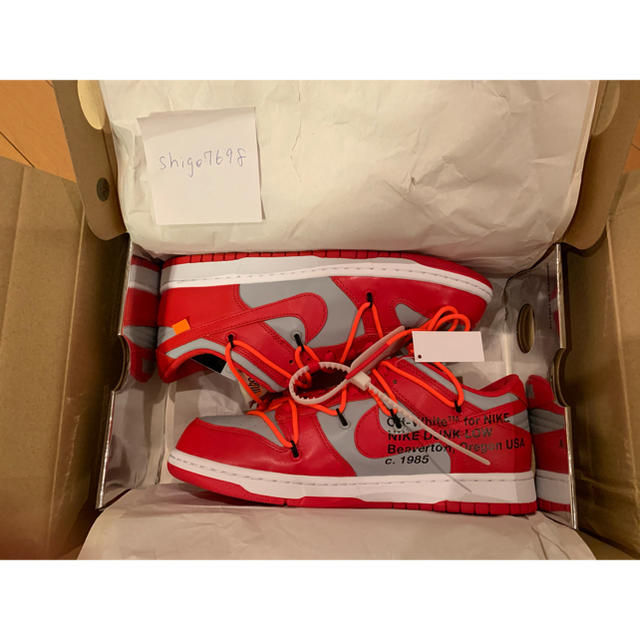 OFFWHITE NIKE DUNK LOW オフホワイト ナイキダンクロー27