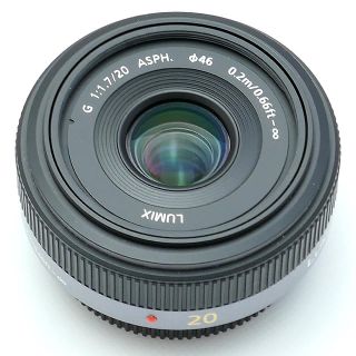 パナソニック(Panasonic)のパナソニック20mmf1.7グレー(レンズ(単焦点))