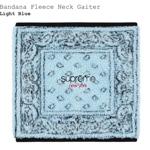 supreme bandana fleece バンダナ ネックウォーマー