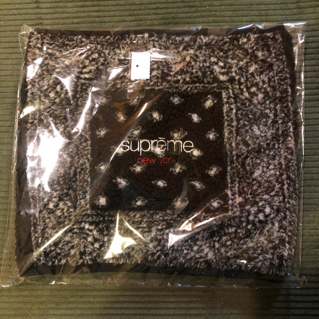 supreme Bandana Fleece Neck Gaiter black