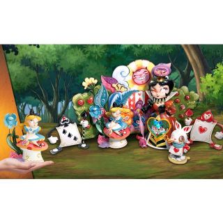 ディズニー(Disney)の新品●不思議の国のアリス フィギュアセット The World of Miss (置物)