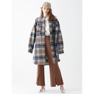 ミルクフェド(MILKFED.)の【未使用】MILFED.BIG SILHOUETTE PLAID JACKET(その他)