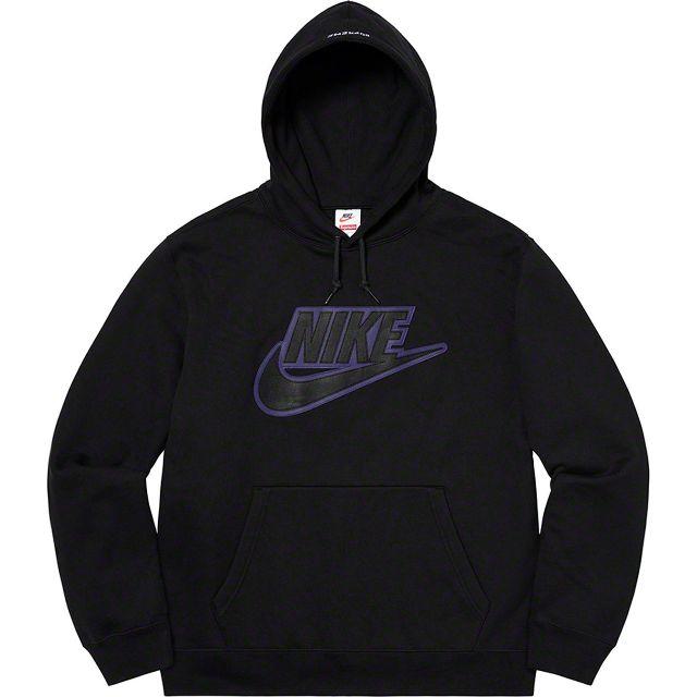 XL Supreme Nike Leather Appliqué Hooded