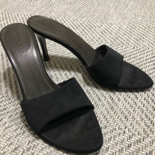 グッチ(Gucci)のGucci ミュール 34 1/2 黒(ミュール)