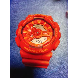 ジーショック(G-SHOCK)の美品！ g-shock red orange(腕時計(デジタル))