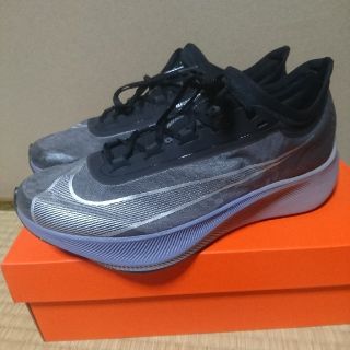 ナイキ(NIKE)の新品 ズームフライ3 サンダーグレー/メタリックシルバー 26.5(陸上競技)