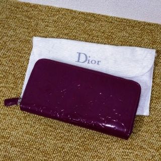 クリスチャンディオール(Christian Dior)のDior クリスチャン ディオール トロッター エナメル パープル 紫 長財布(財布)