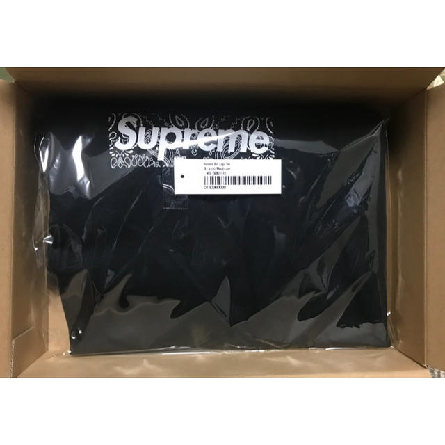 Mサイズ Supreme Bandana Box Logo Tee Black