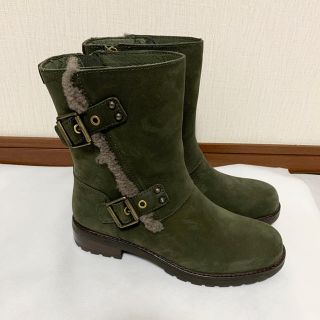 アグ(UGG)のUGG レザー　エンジニアブーツ　US7 24 ㎝(ブーツ)