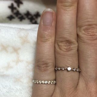 スタージュエリー(STAR JEWELRY)のスタージュエリー ホワイトトパーズ ピンキーリング K10(リング(指輪))