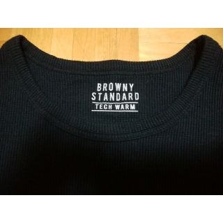 ブラウニー(BROWNY)のBROWNY STANDARD TECH WARM ワッフル　インナー　黒(その他)