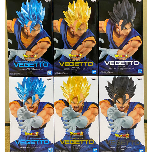 ドラゴンボールフィギュア　namco限定　ベジット全6種