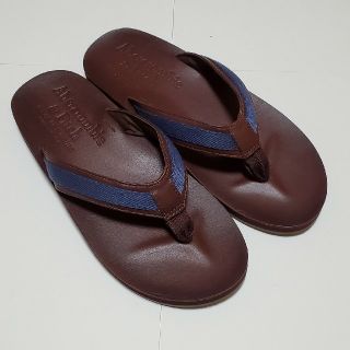 アバクロンビーアンドフィッチ(Abercrombie&Fitch)の【美品】abercrombie&fitchDarkBrown With Navy(サンダル)