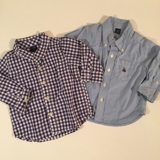 babyGAP(ベビーギャップ)のbaby gap シャツ 2点セット キッズ/ベビー/マタニティのベビー服(~85cm)(シャツ/カットソー)の商品写真