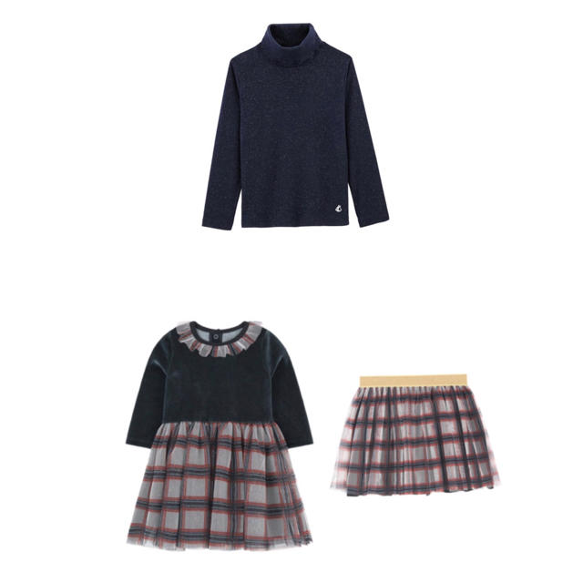 PETIT BATEAU(プチバトー)のmimi様専用♡プチバトー3点おまとめ キッズ/ベビー/マタニティのキッズ服女の子用(90cm~)(Tシャツ/カットソー)の商品写真